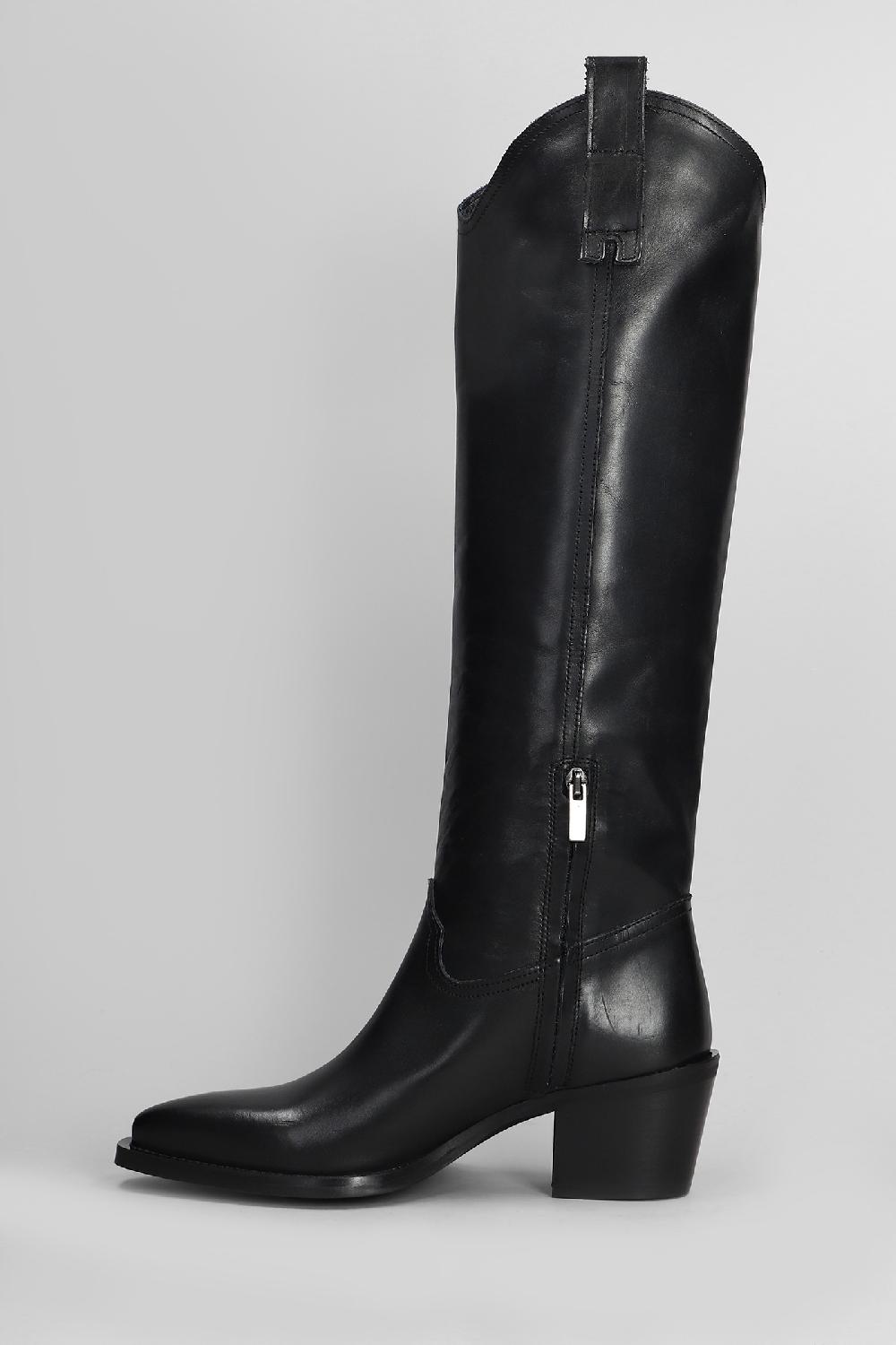 Deliberti Metisse Stivali Texani In Pelle Nera Cod. 408539 - Deliberti The Luxury Shopping