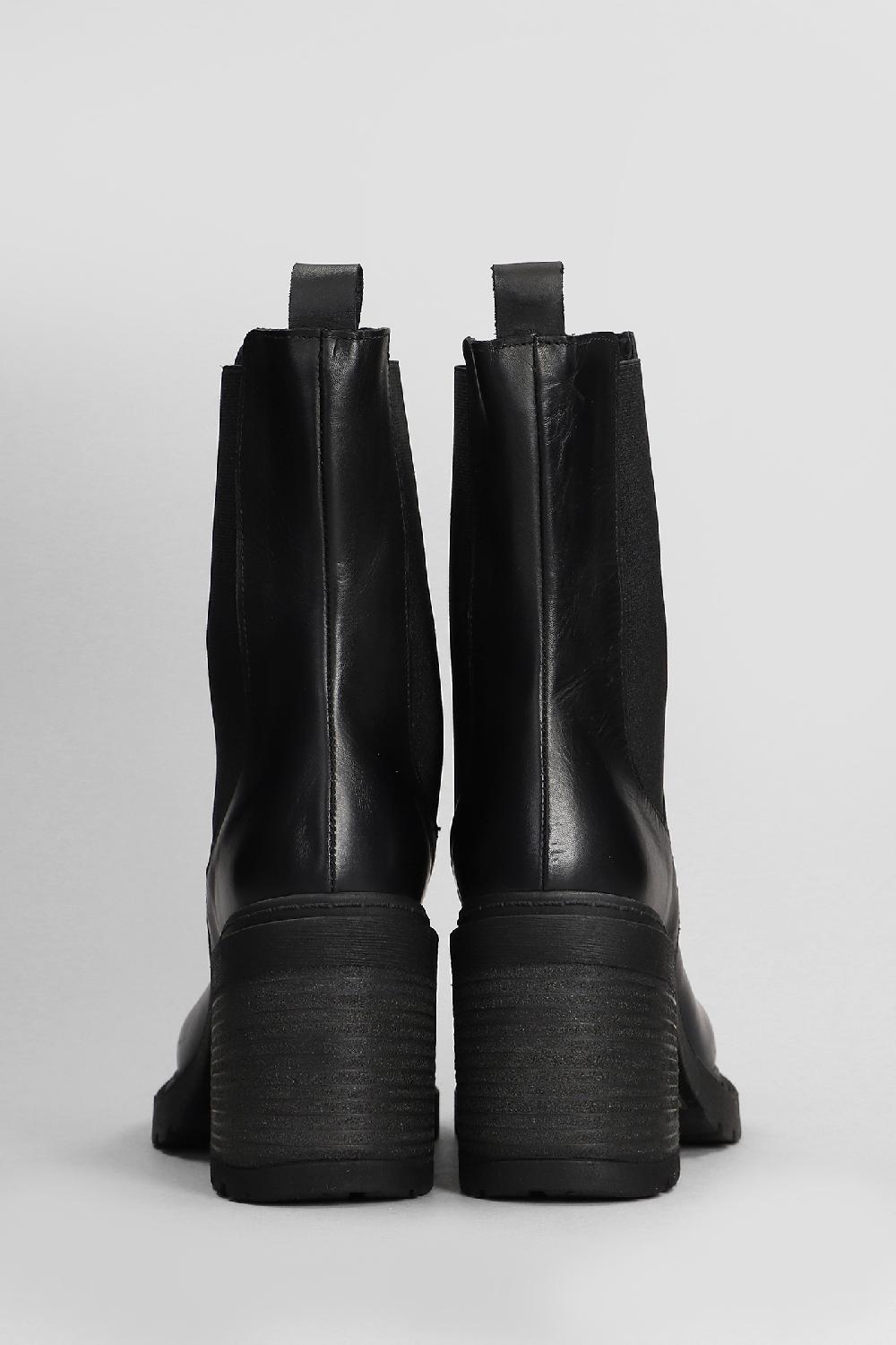 Deliberti Metisse Tronchetti Tacco Alto In Pelle Nera Cod. 409190 - Deliberti The Luxury Shopping