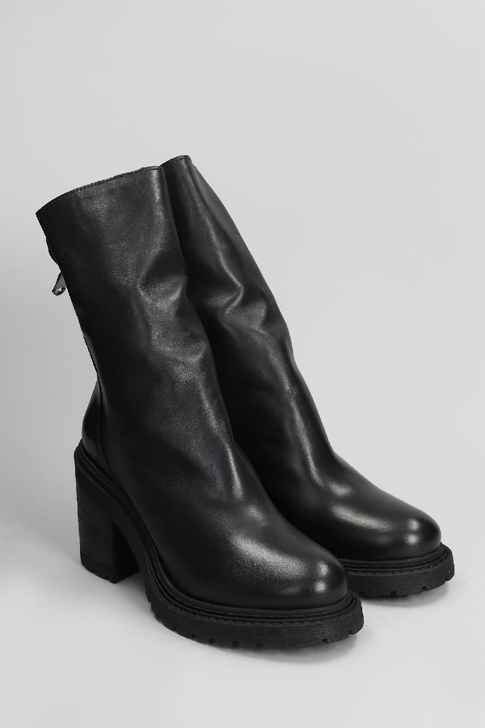Deliberti Metisse Tronchetti Tacco Alto In Pelle Nera Cod. 407421 - Deliberti The Luxury Shopping