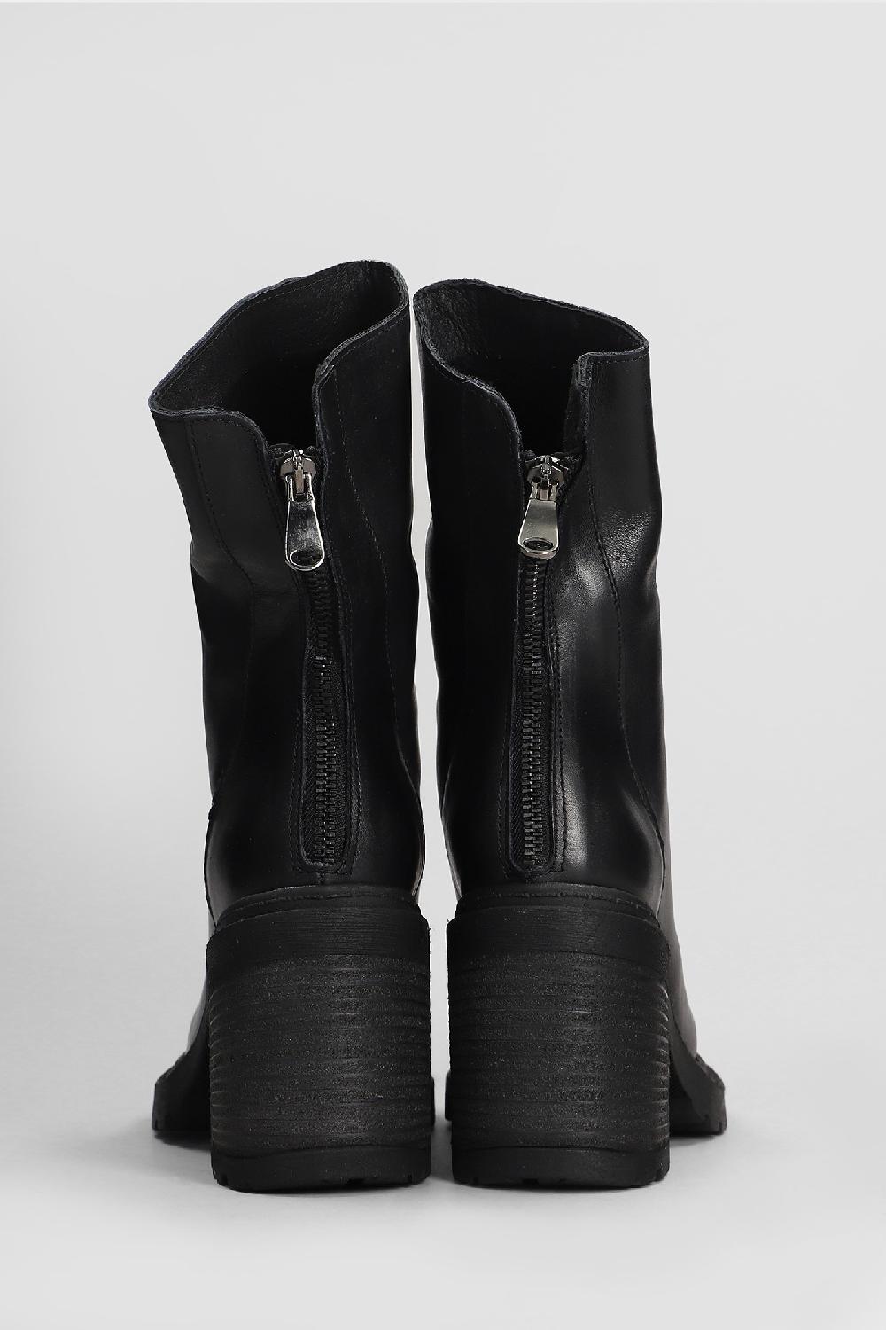 Deliberti Metisse Tronchetti Tacco Alto In Pelle Nera Cod. 407421 - Deliberti The Luxury Shopping