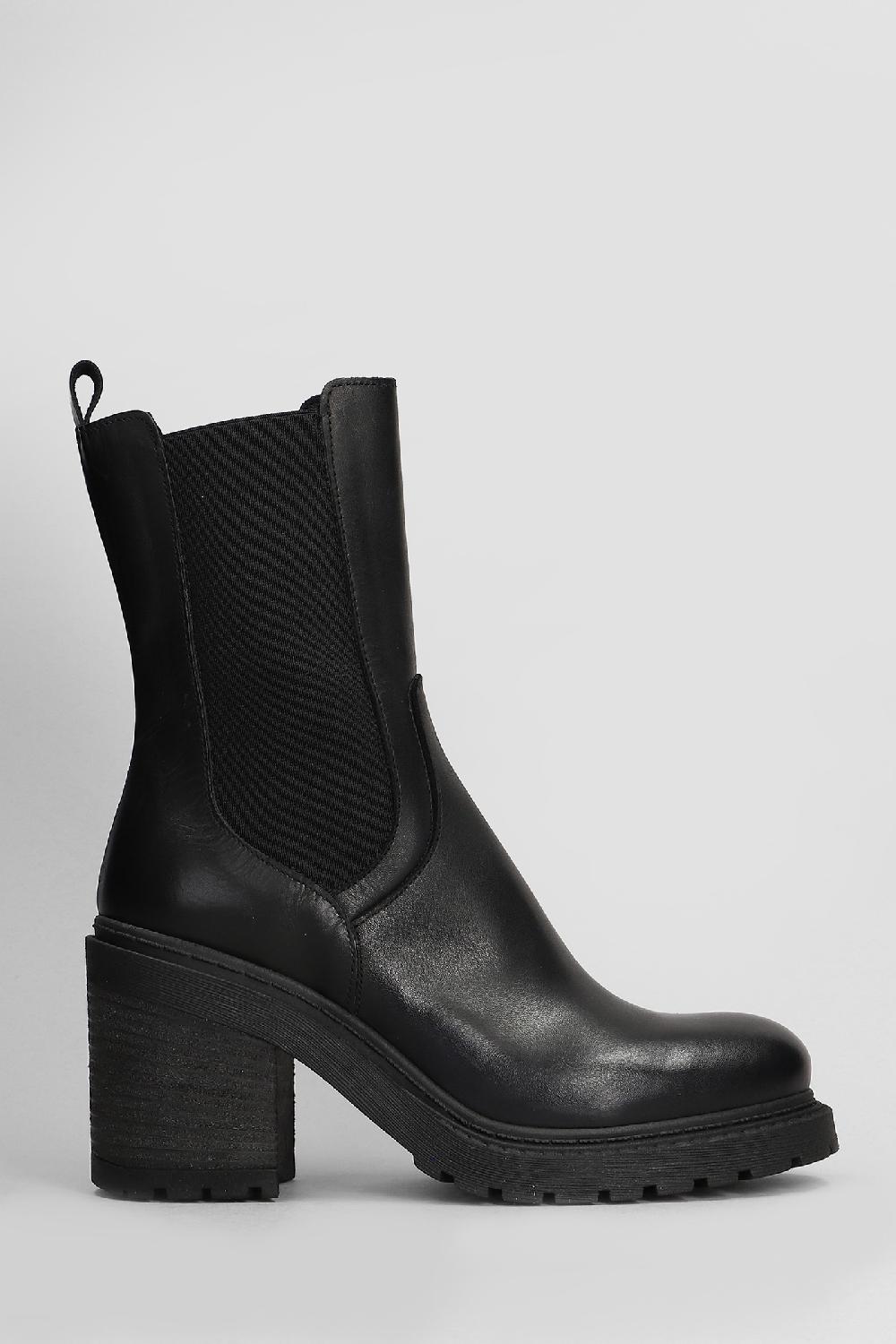 Deliberti Metisse Tronchetti tacco alto in pelle nera cod. 409190 - Deliberti The Luxury Shopping