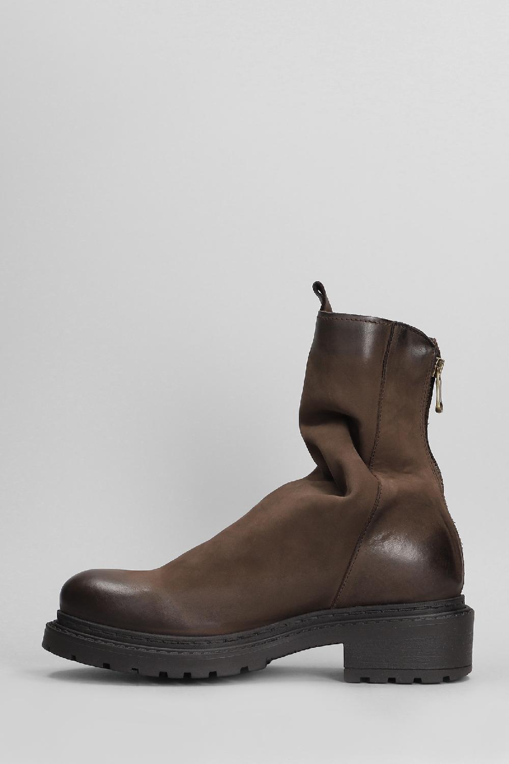 Deliberti Metisse Tronchetti Tacco Basso In Nabuk Testa Di Moro Cod. 403174 - Deliberti The Luxury Shopping
