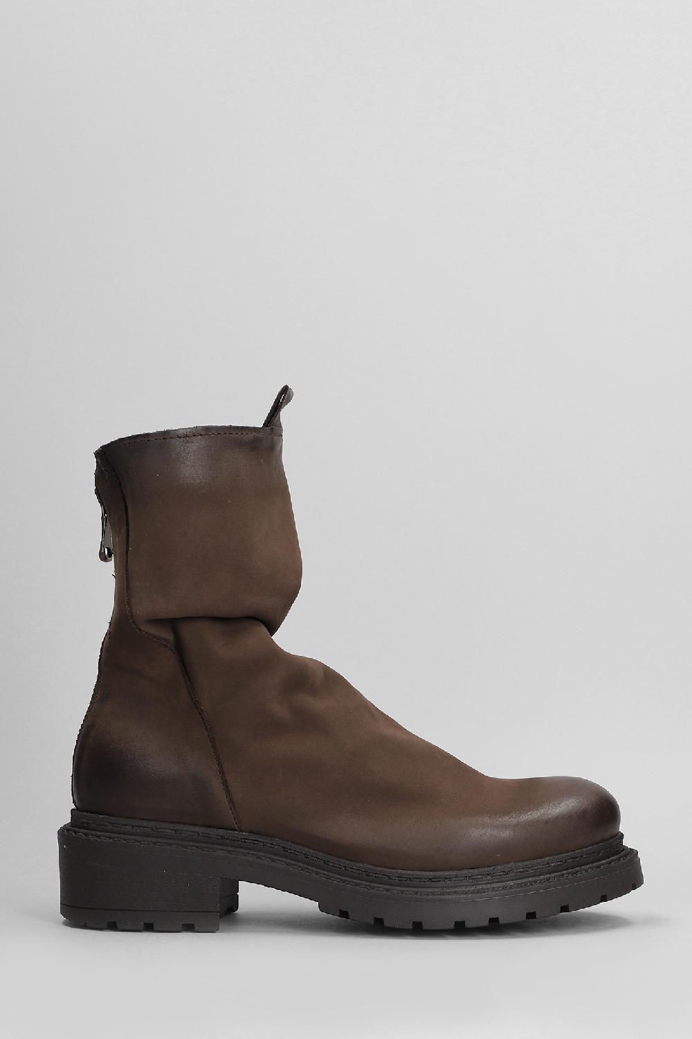 Deliberti Metisse Tronchetti tacco basso in nabuk testa di moro cod. 403174 - Deliberti The Luxury Shopping