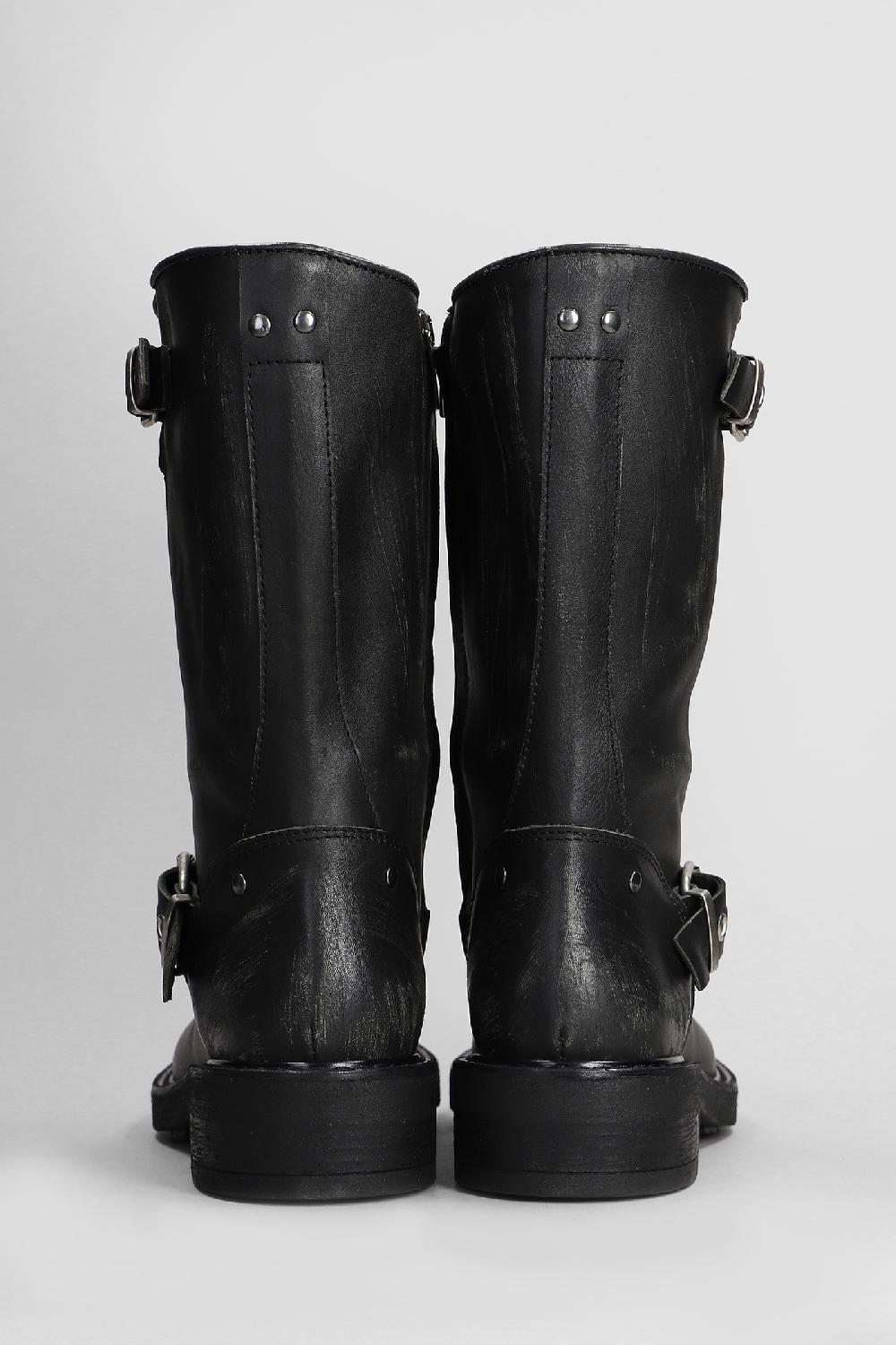 Deliberti Metisse Tronchetti Tacco Basso In Pelle Nera Cod. 409244 - Deliberti The Luxury Shopping