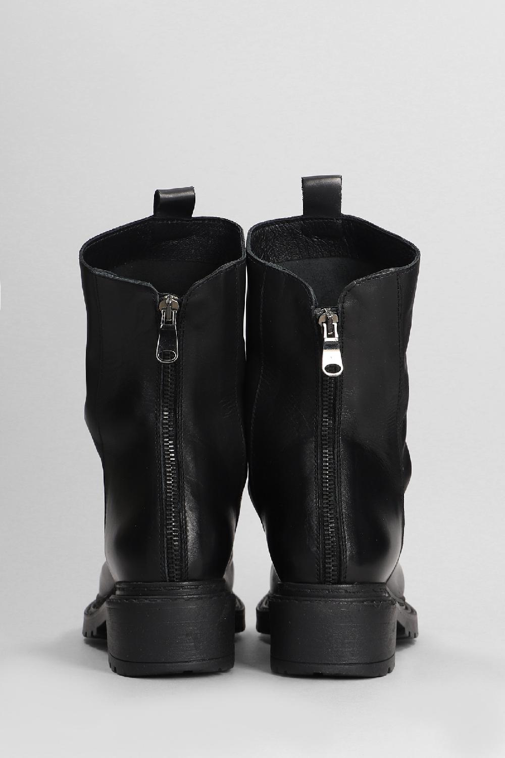 Deliberti Metisse Tronchetti Tacco Basso In Pelle Nera Cod. 403181 - Deliberti The Luxury Shopping