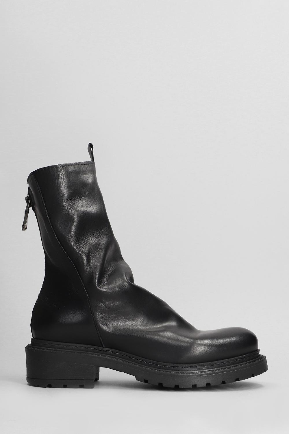 Deliberti Metisse Tronchetti tacco basso in pelle nera cod. 403181 - Deliberti The Luxury Shopping