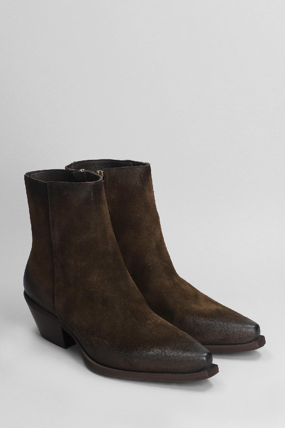 Deliberti Metisse Tronchetti Texani In Camoscio Testa Di Moro Cod. 403173 - Deliberti The Luxury Shopping