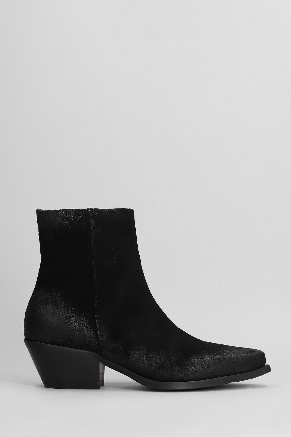 Deliberti Metisse Tronchetti texani in nabuk nero cod. 403180 - Deliberti The Luxury Shopping