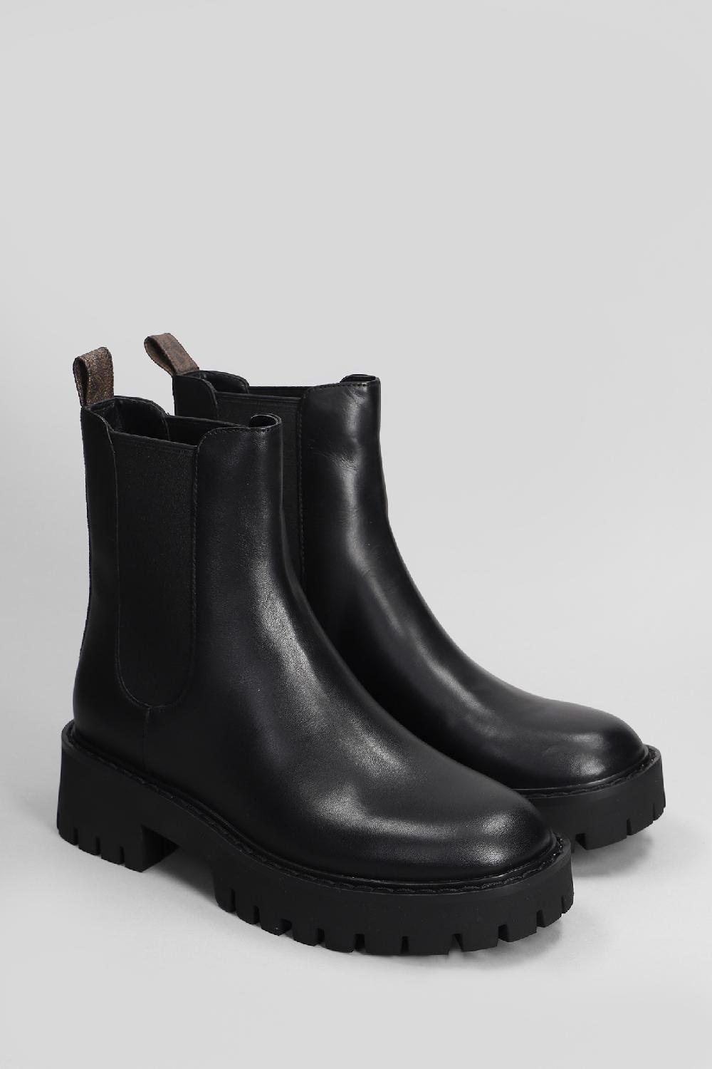Deliberti Michael Kors Anfibi Asher Flat Bootie In Pelle Nera Cod. 406199 - Deliberti The Luxury Shopping