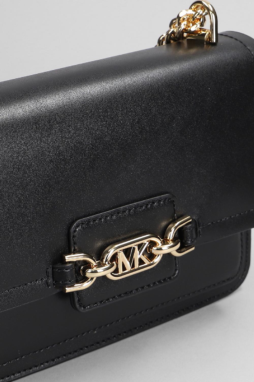 Deliberti Michael Kors Borsa A Spalla Heater In Pelle Nera Cod. 386146 - Deliberti The Luxury Shopping