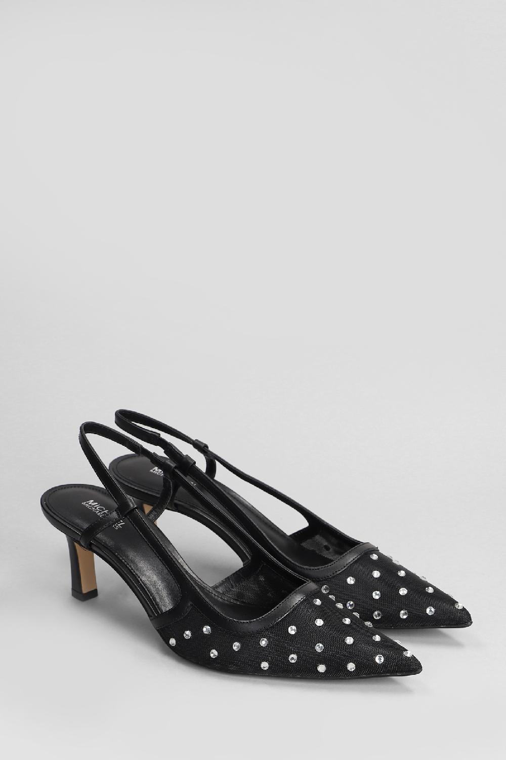 Deliberti Michael Kors Decollete Alora Mid Sling In Pelle Nera Cod. 406250 - Deliberti The Luxury Shopping