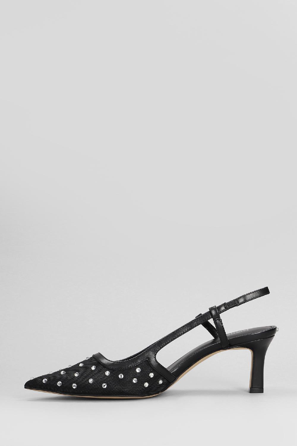 Deliberti Michael Kors Decollete Alora Mid Sling In Pelle Nera Cod. 406250 - Deliberti The Luxury Shopping