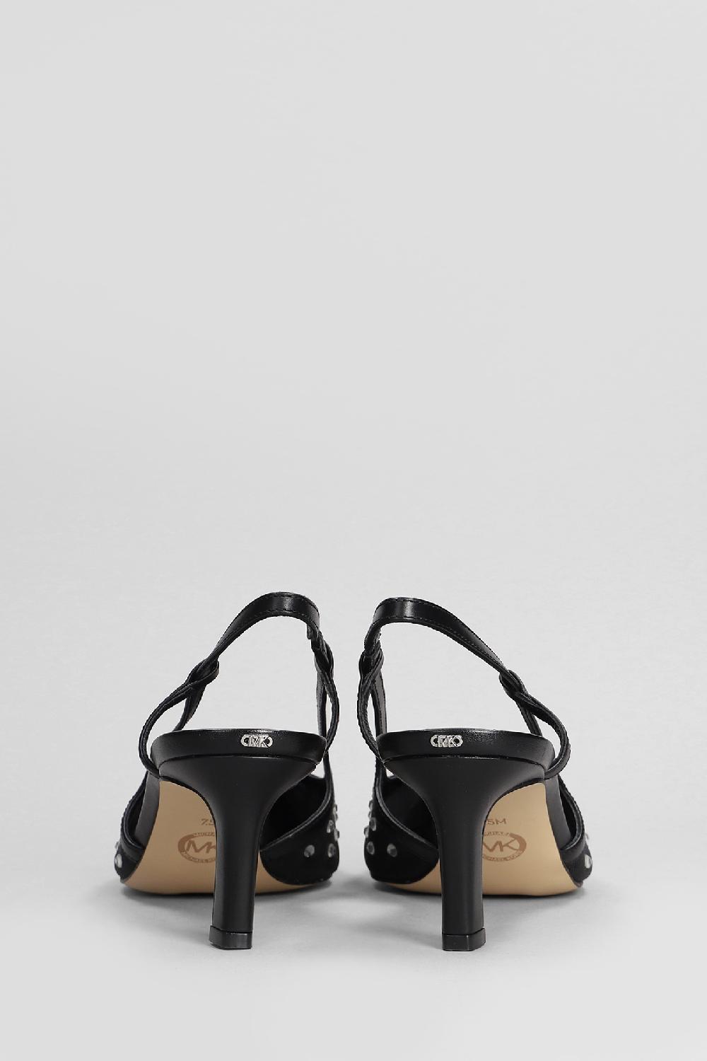 Deliberti Michael Kors Decollete Alora Mid Sling In Pelle Nera Cod. 406250 - Deliberti The Luxury Shopping