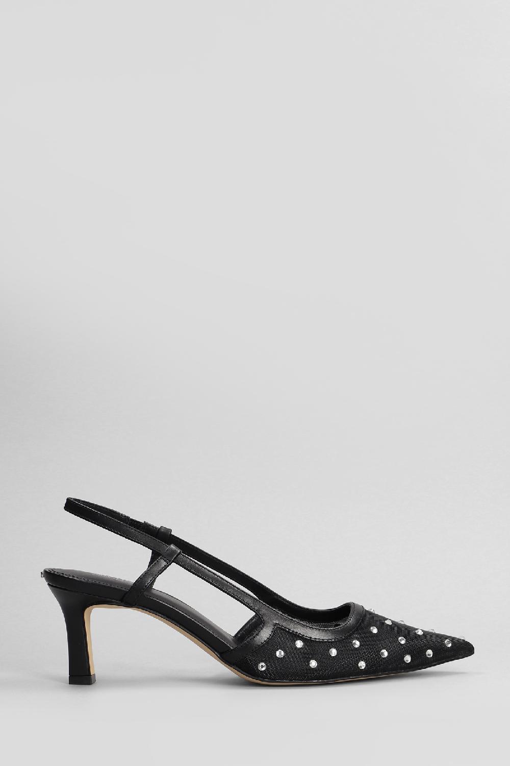 Deliberti Michael Kors Decollete alora mid sling in pelle nera cod. 406250 - Deliberti The Luxury Shopping