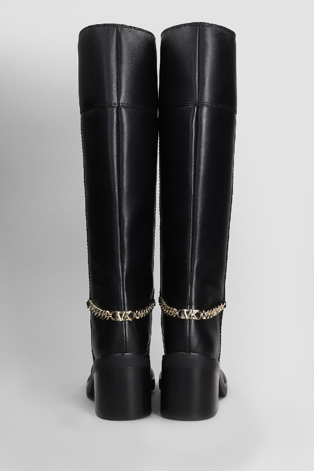 Deliberti Michael Kors Stivali Tacco Alto Carlisse Boot In Pelle Nera Cod. 407593 - Deliberti The Luxury Shopping