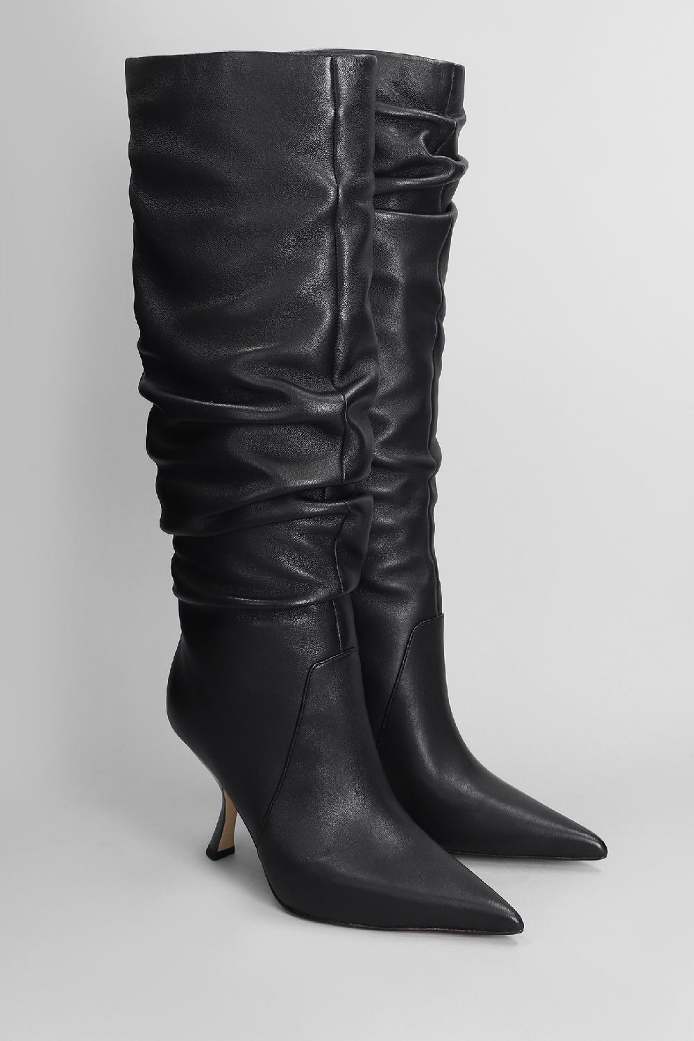 Deliberti Michael Kors Stivali Tacco Alto Luna Boot In Pelle Nera Cod. 406200 - Deliberti The Luxury Shopping
