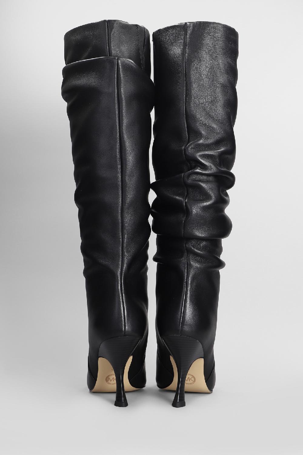 Deliberti Michael Kors Stivali Tacco Alto Luna Boot In Pelle Nera Cod. 406200 - Deliberti The Luxury Shopping