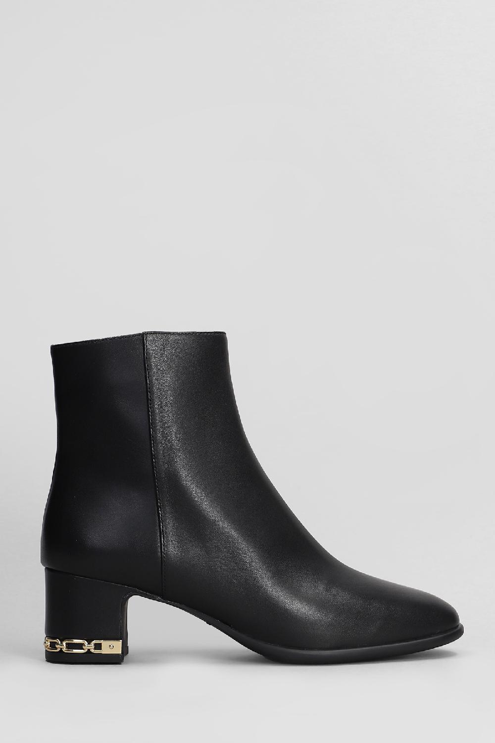 Deliberti Michael Kors Tronchetti tacco alto june flex in pelle nera cod. 407596 - Deliberti The Luxury Shopping