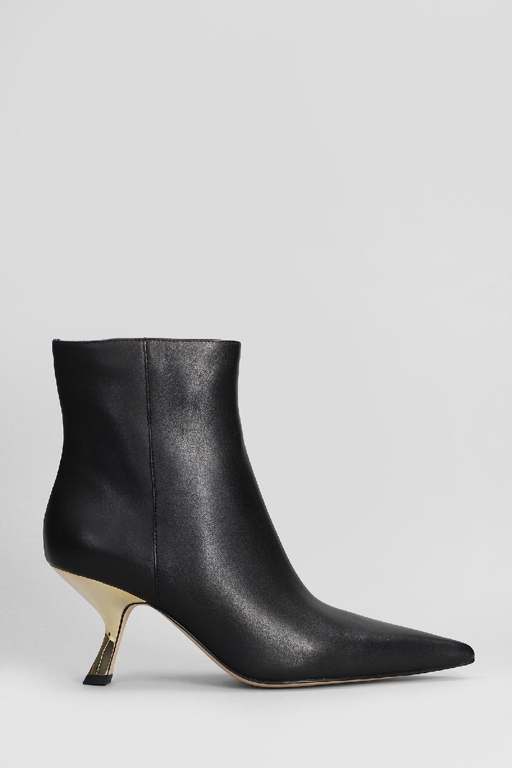 Deliberti Michael Kors Tronchetti tacco alto luna bootie in pelle nera cod. 406201 - Deliberti The Luxury Shopping