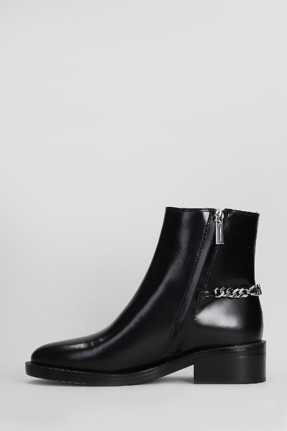 Deliberti Michael Kors Tronchetti Tacco Basso Carlisle In Pelle Nera Cod. 409199 - Deliberti The Luxury Shopping