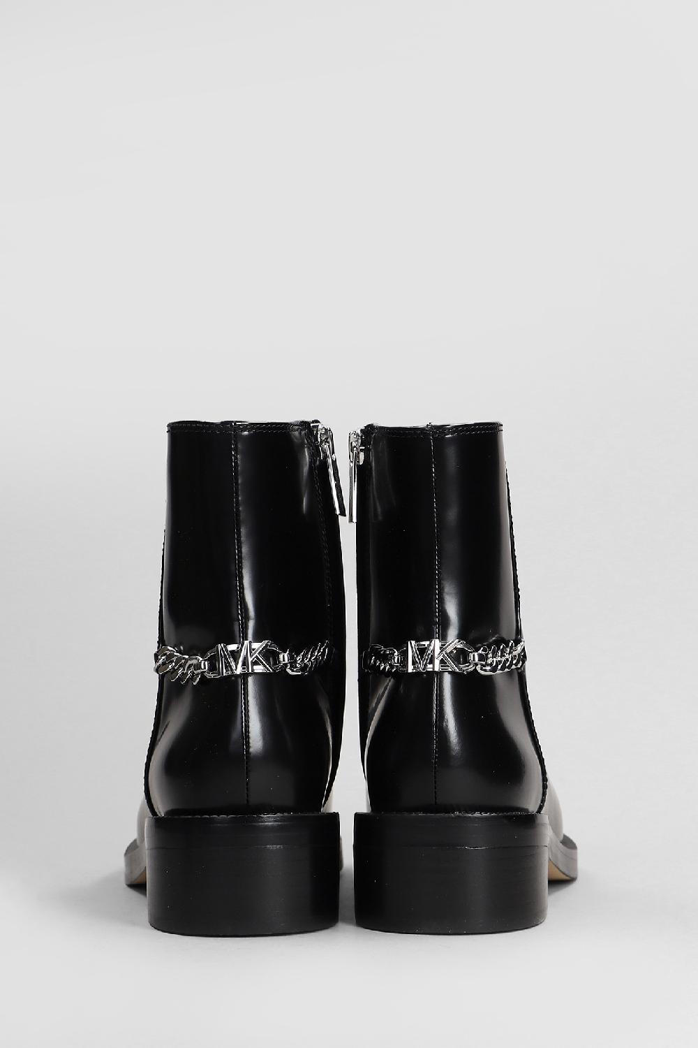Deliberti Michael Kors Tronchetti Tacco Basso Carlisle In Pelle Nera Cod. 409199 - Deliberti The Luxury Shopping