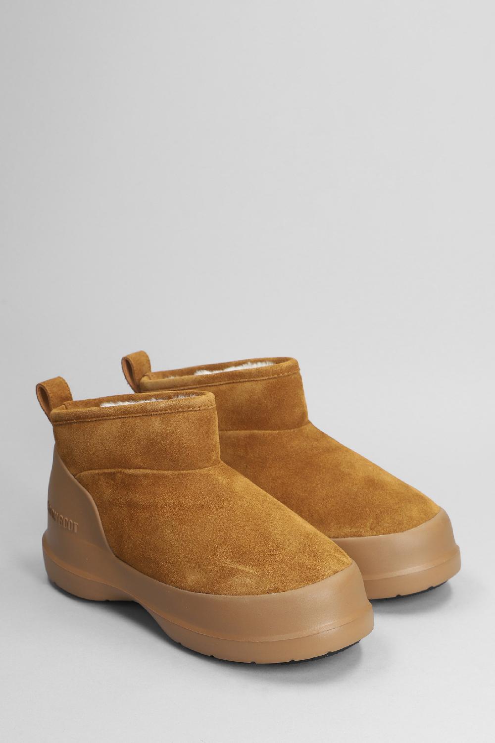 Deliberti Moon Boot Tronchetti Mb Luna Boot In Camoscio Cuoio Naturale Cod. 403185 - Deliberti The Luxury Shopping