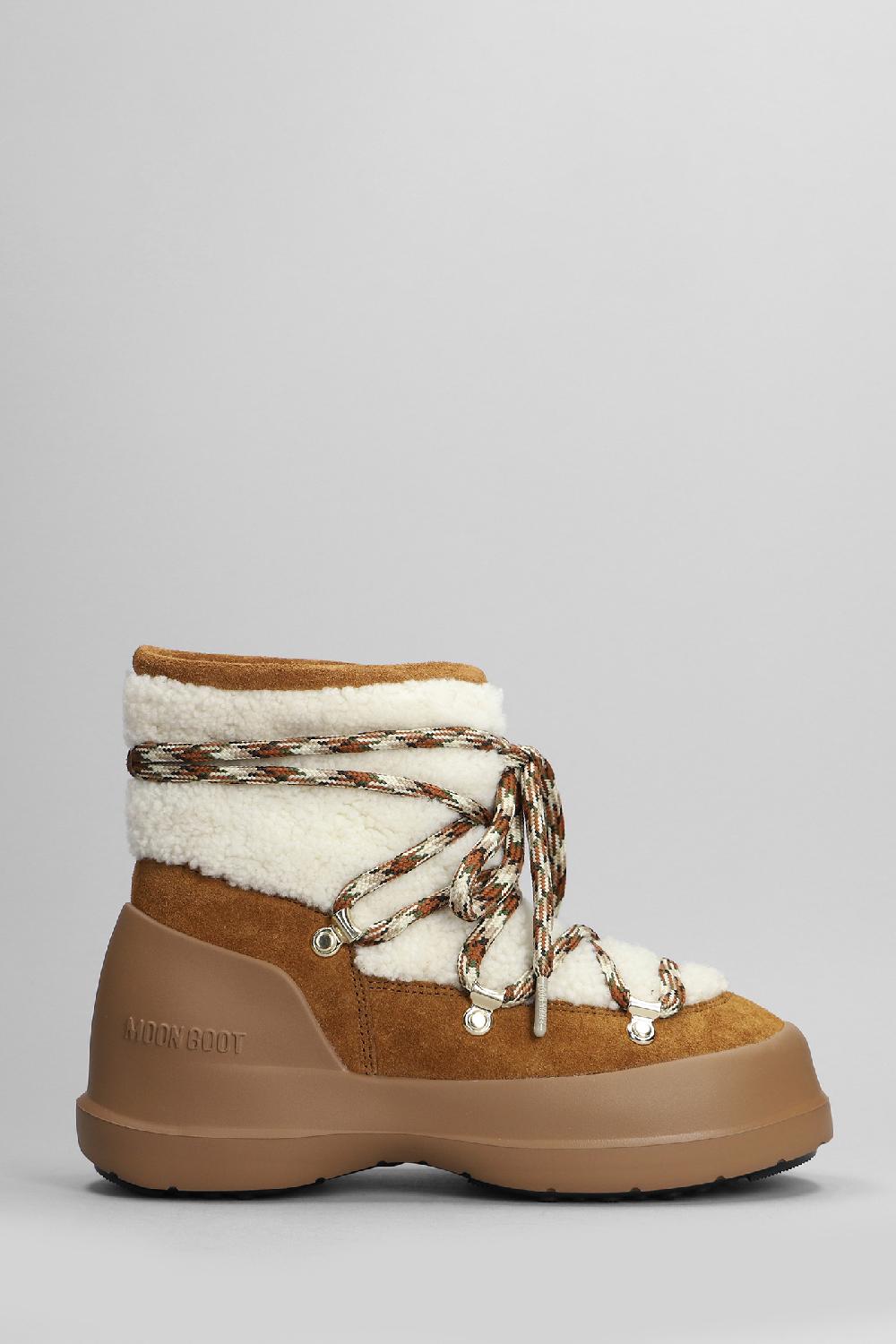 Deliberti Moon Boot Tronchetti mb luna boot in lana cuoio naturale cod. 403184 - Deliberti The Luxury Shopping