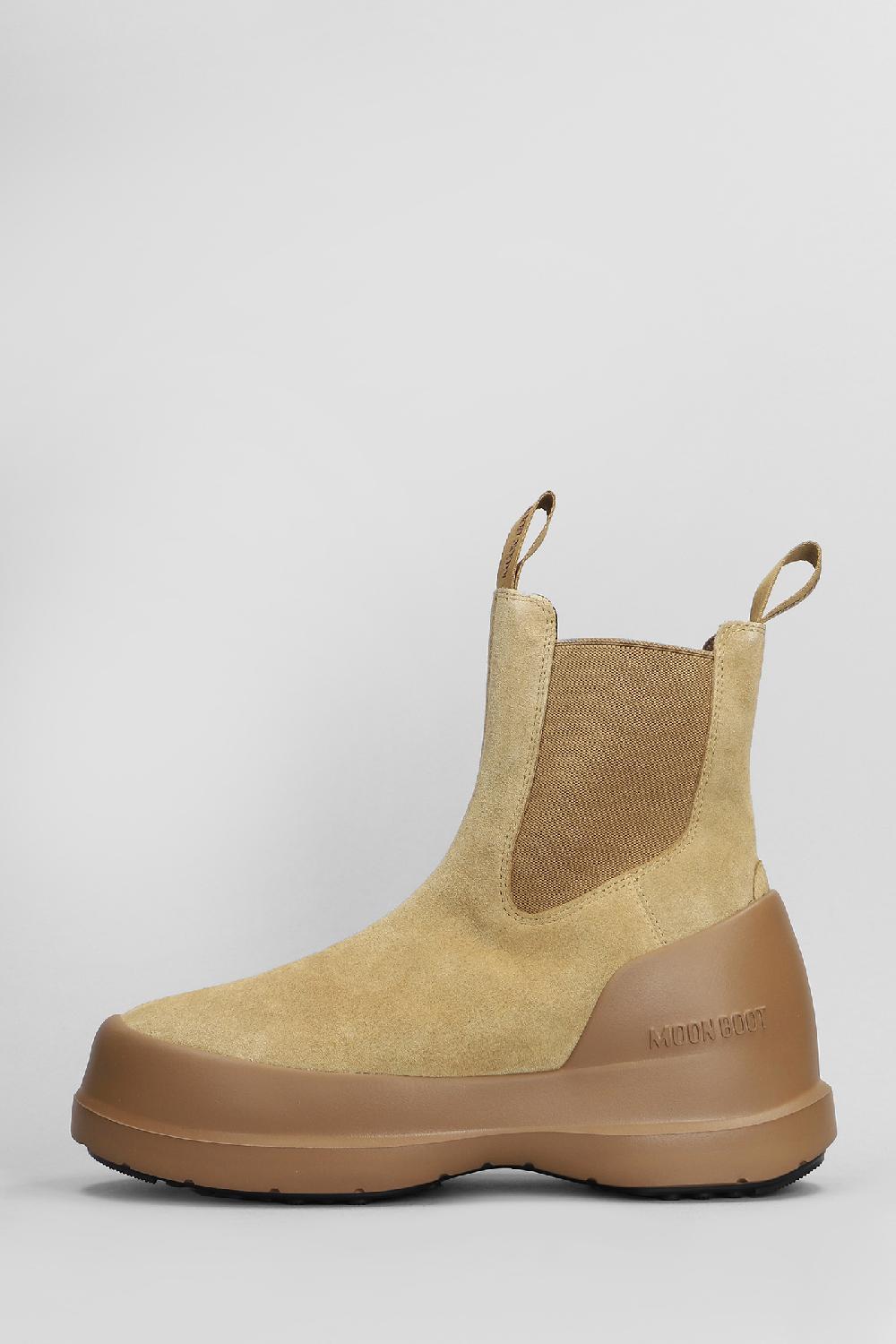 Deliberti Moon Boot Tronchetti Mb Luna Chelsea In Camoscio Cuoio Naturale Cod. 407455 - Deliberti The Luxury Shopping