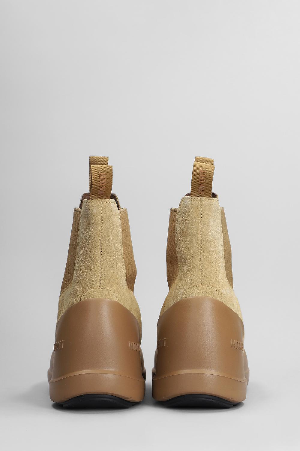 Deliberti Moon Boot Tronchetti Mb Luna Chelsea In Camoscio Cuoio Naturale Cod. 407455 - Deliberti The Luxury Shopping