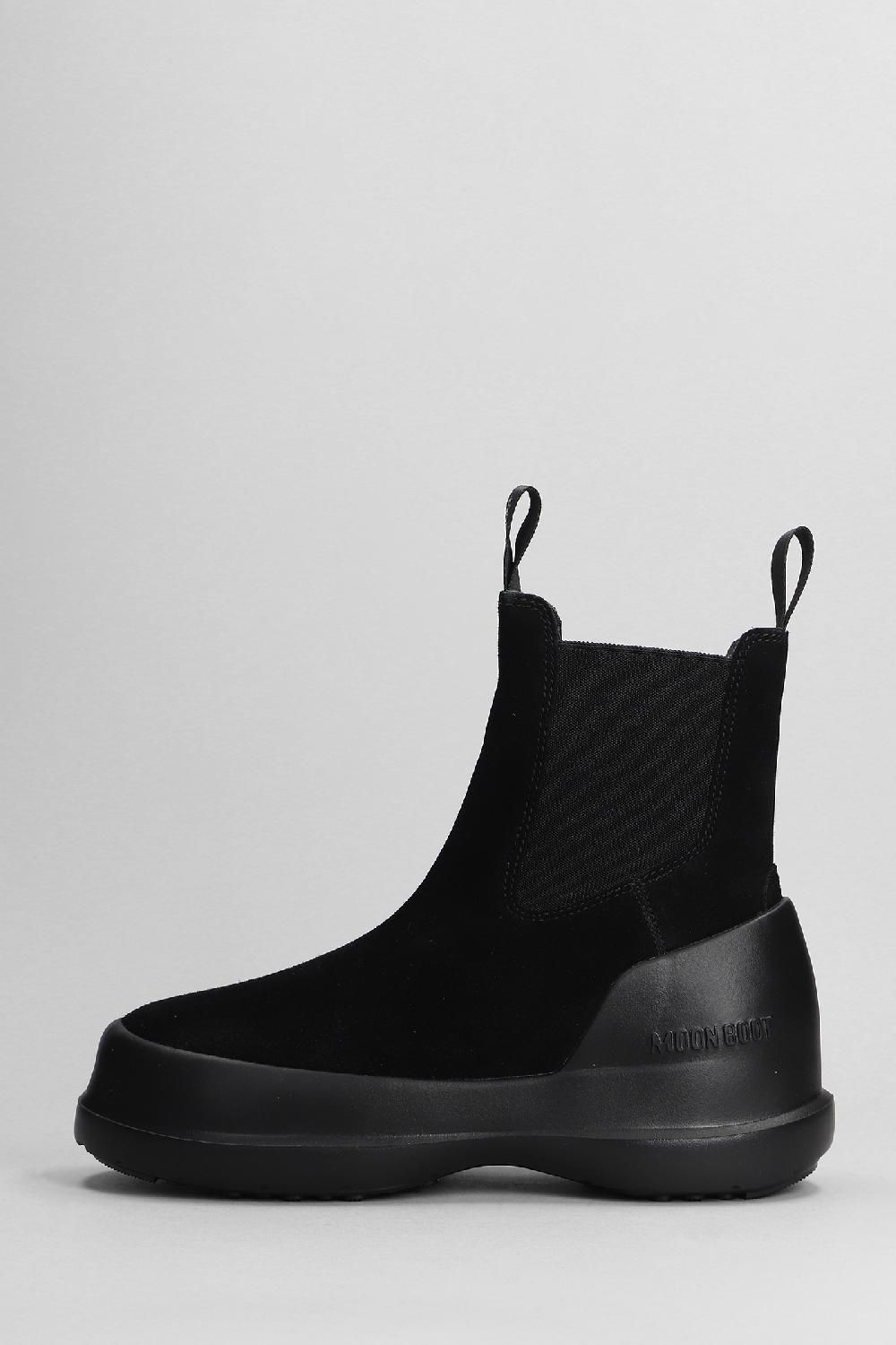 Deliberti Moon Boot Tronchetti Mb Luna Chelsea In Camoscio Nero Cod. 403186 - Deliberti The Luxury Shopping