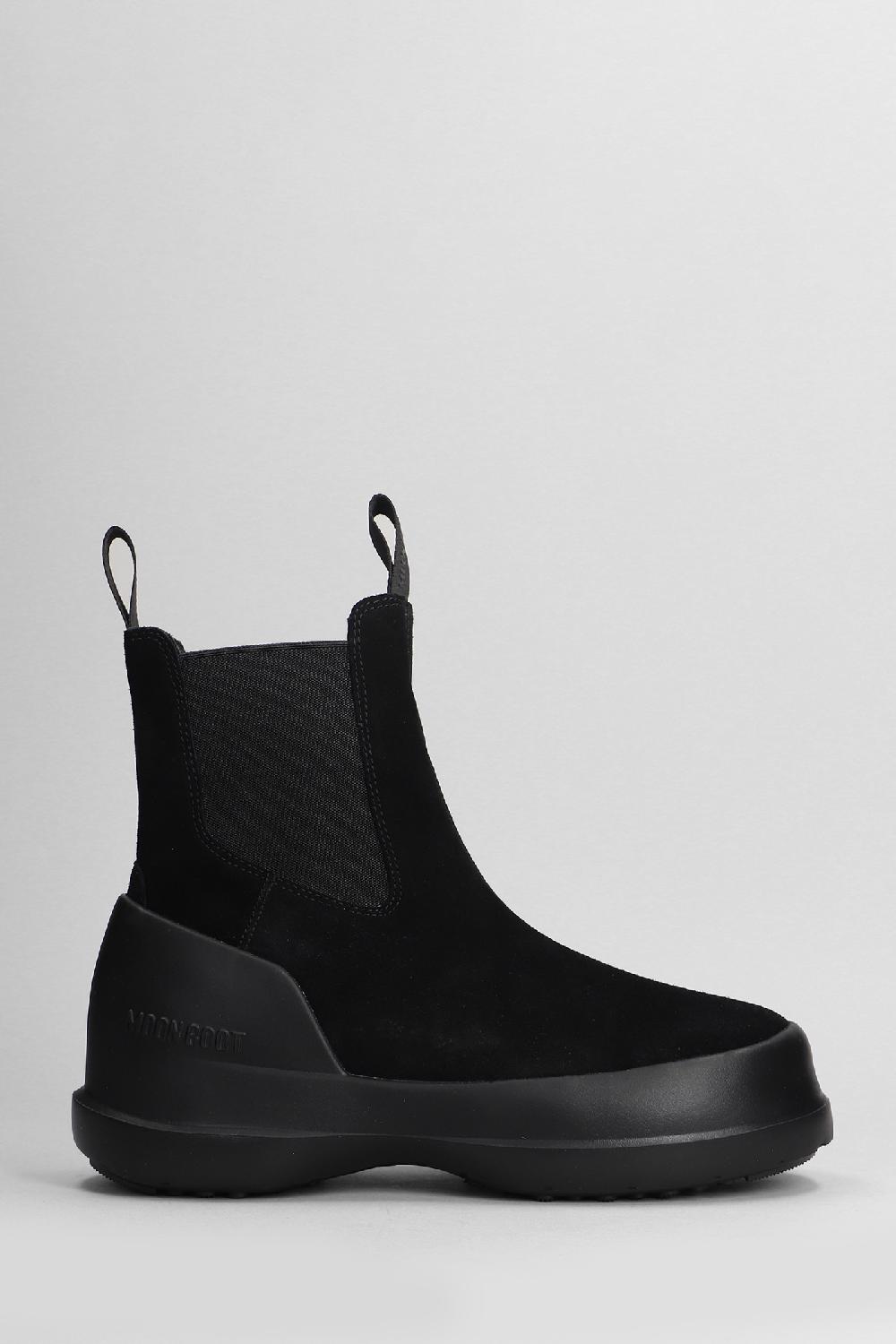 Deliberti Moon Boot Tronchetti mb luna chelsea in camoscio nero cod. 403186 - Deliberti The Luxury Shopping