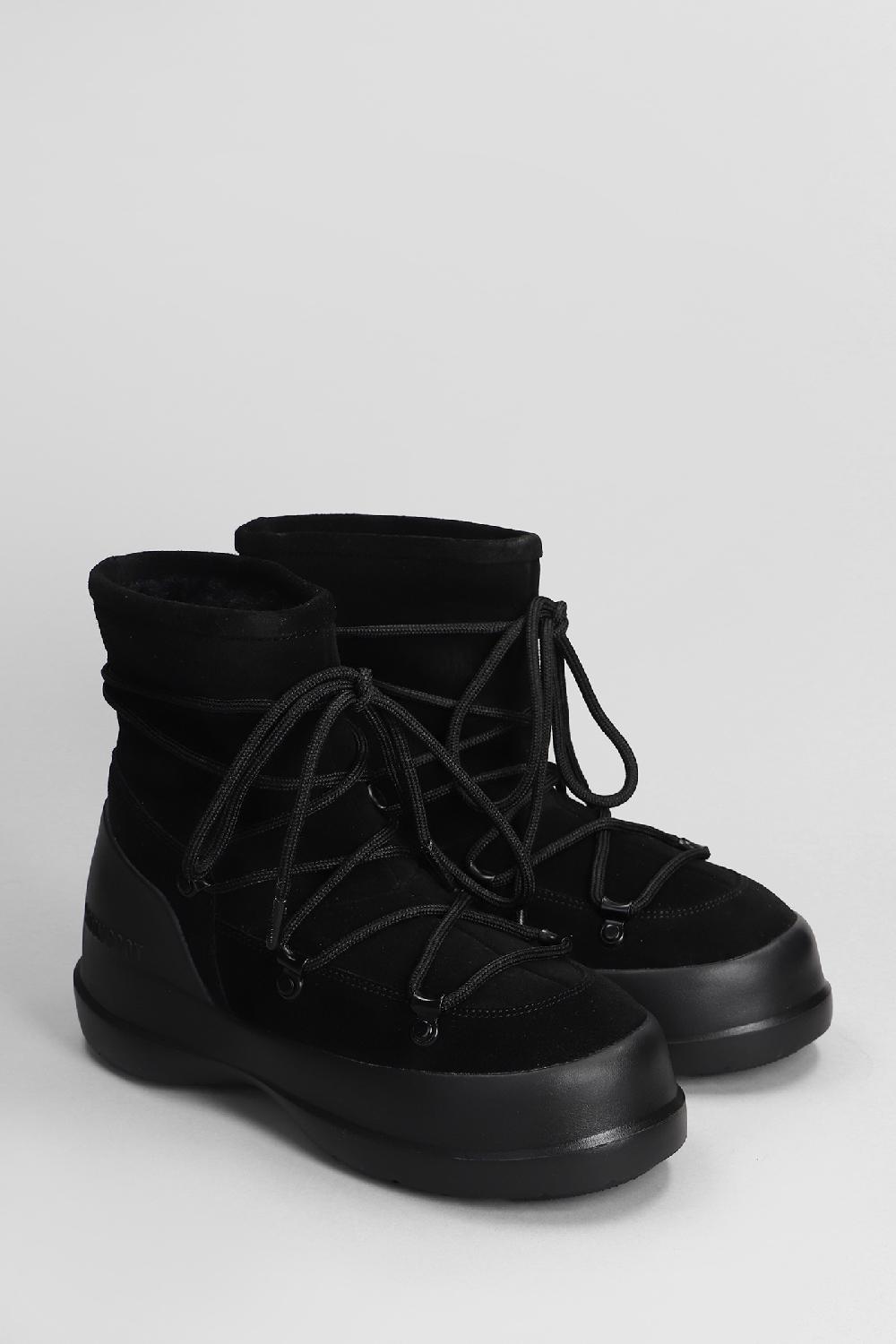 Deliberti Moon Boot Tronchetti Mb Luna In Camoscio Nero Cod. 406569 - Deliberti The Luxury Shopping