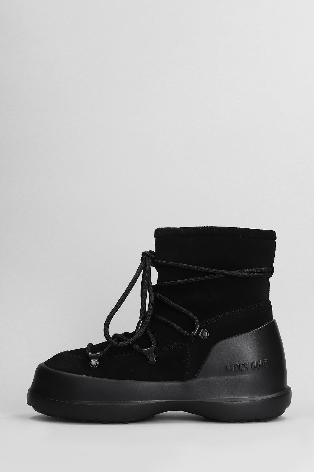 Deliberti Moon Boot Tronchetti Mb Luna In Camoscio Nero Cod. 406569 - Deliberti The Luxury Shopping