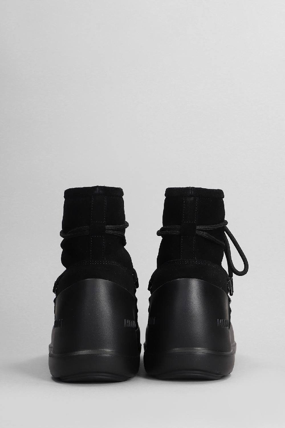 Deliberti Moon Boot Tronchetti Mb Luna In Camoscio Nero Cod. 406569 - Deliberti The Luxury Shopping