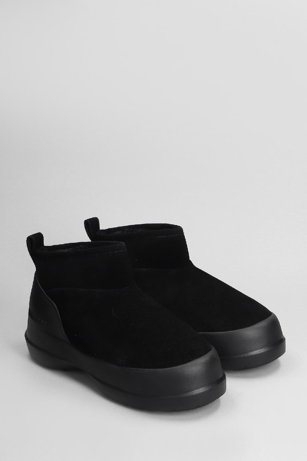 Deliberti Moon Boot Tronchetti Mb Luna In Camoscio Nero Cod. 406570 - Deliberti The Luxury Shopping