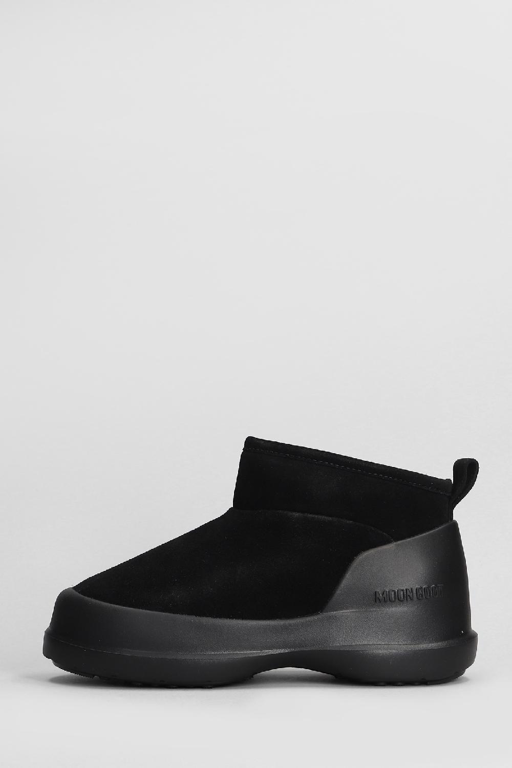 Deliberti Moon Boot Tronchetti Mb Luna In Camoscio Nero Cod. 406570 - Deliberti The Luxury Shopping