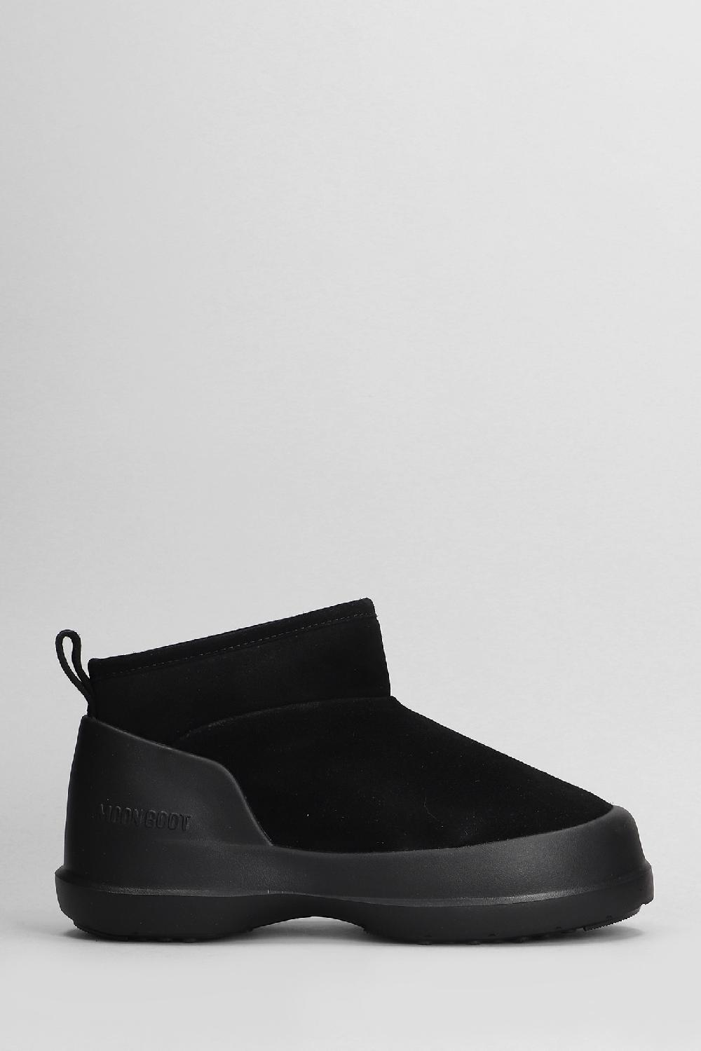 Deliberti Moon Boot Tronchetti mb luna in camoscio nero cod. 406570 - Deliberti The Luxury Shopping
