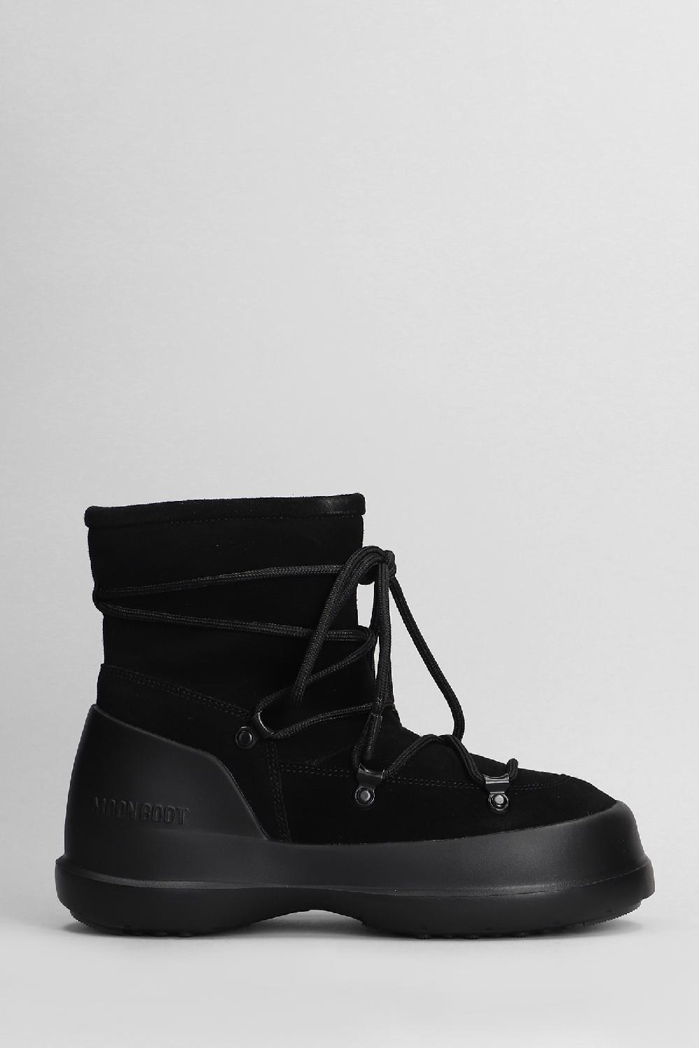 Deliberti Moon Boot Tronchetti mb luna in camoscio nero cod. 406569 - Deliberti The Luxury Shopping