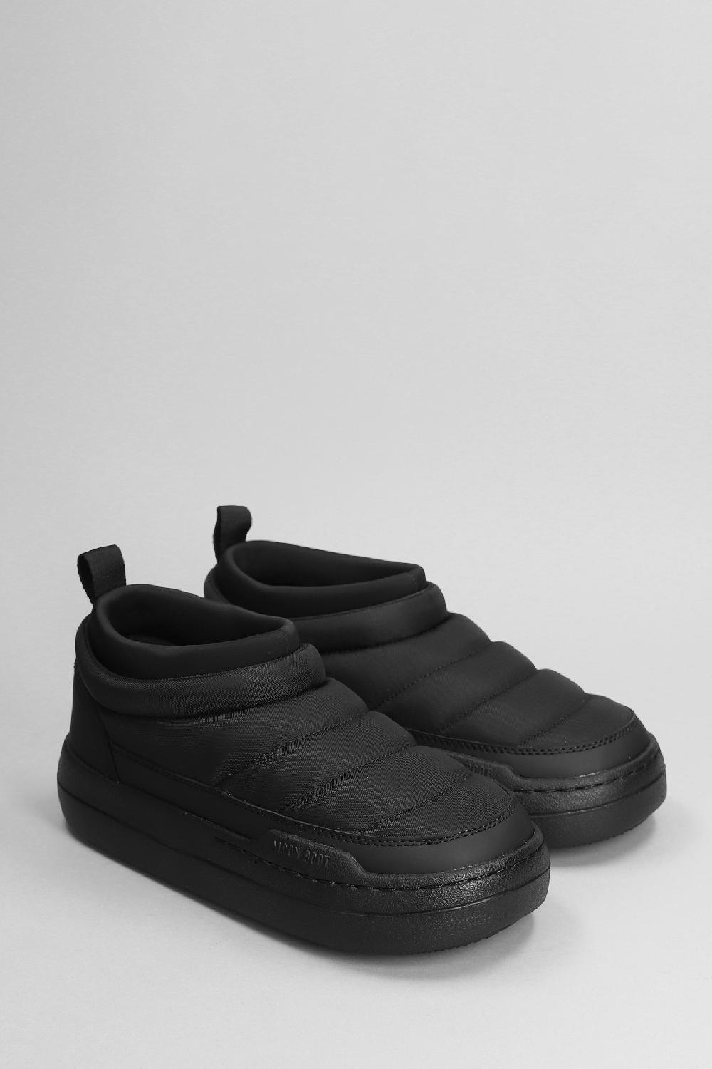 Deliberti Moon Boot Tronchetti Mb Park Soft In Nylon Nero Cod. 403183 - Deliberti The Luxury Shopping