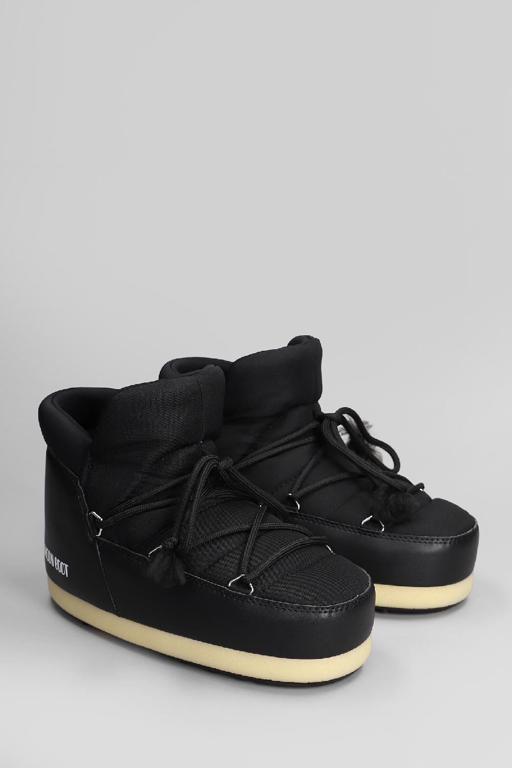Deliberti Moon Boot Tronchetti Tacco Basso Mb Evx Pumps In Nylon Nero Cod. 409888 - Deliberti The Luxury Shopping