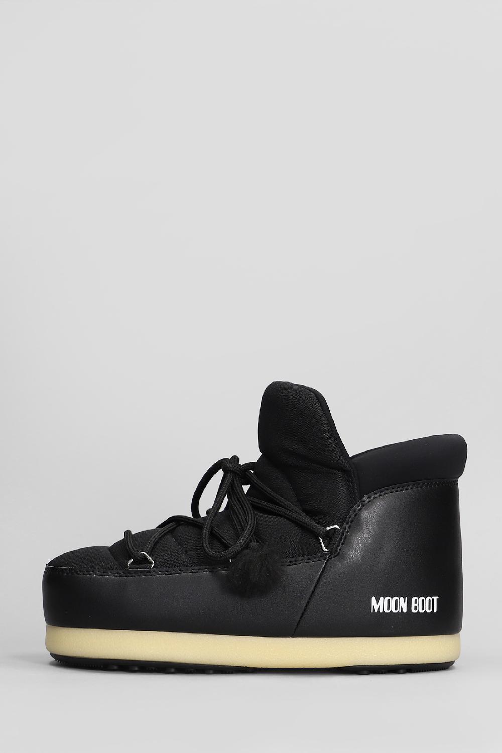 Deliberti Moon Boot Tronchetti Tacco Basso Mb Evx Pumps In Nylon Nero Cod. 409888 - Deliberti The Luxury Shopping