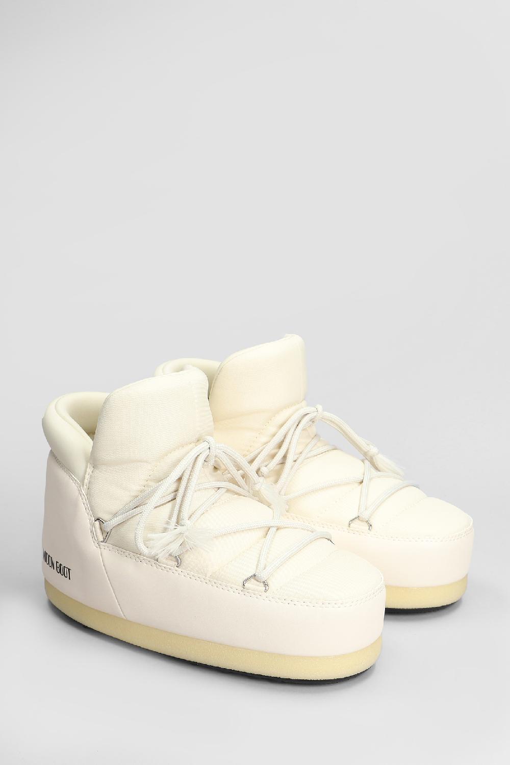 Deliberti Moon Boot Tronchetti Tacco Basso Mb Evx Pumps In Nylon Beige Cod. 408797 - Deliberti The Luxury Shopping
