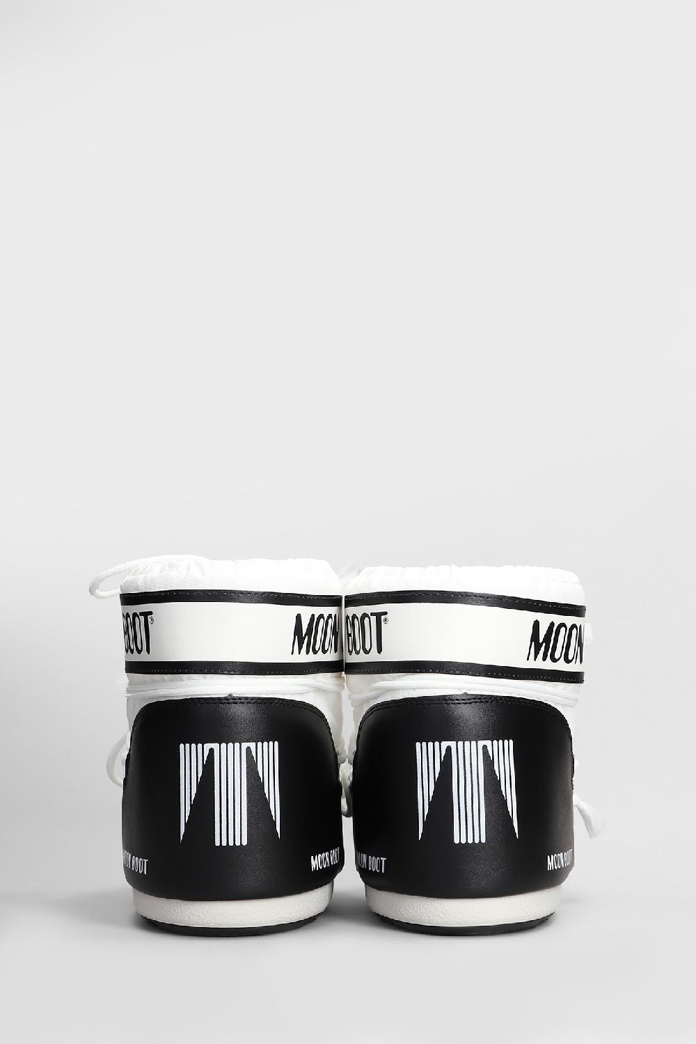 Deliberti Moon Boot Tronchetti Tacco Basso Mb Icon Low Nylon In Nylon Bianco Cod. 408779 - Deliberti The Luxury Shopping