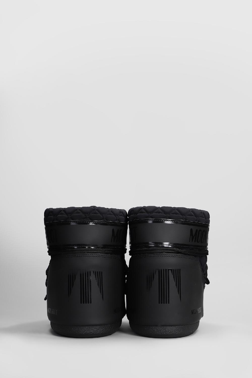 Deliberti Moon Boot Tronchetti Tacco Basso Mb Icon Low Quilt In Poliammide Nera Cod. 409741 - Deliberti The Luxury Shopping