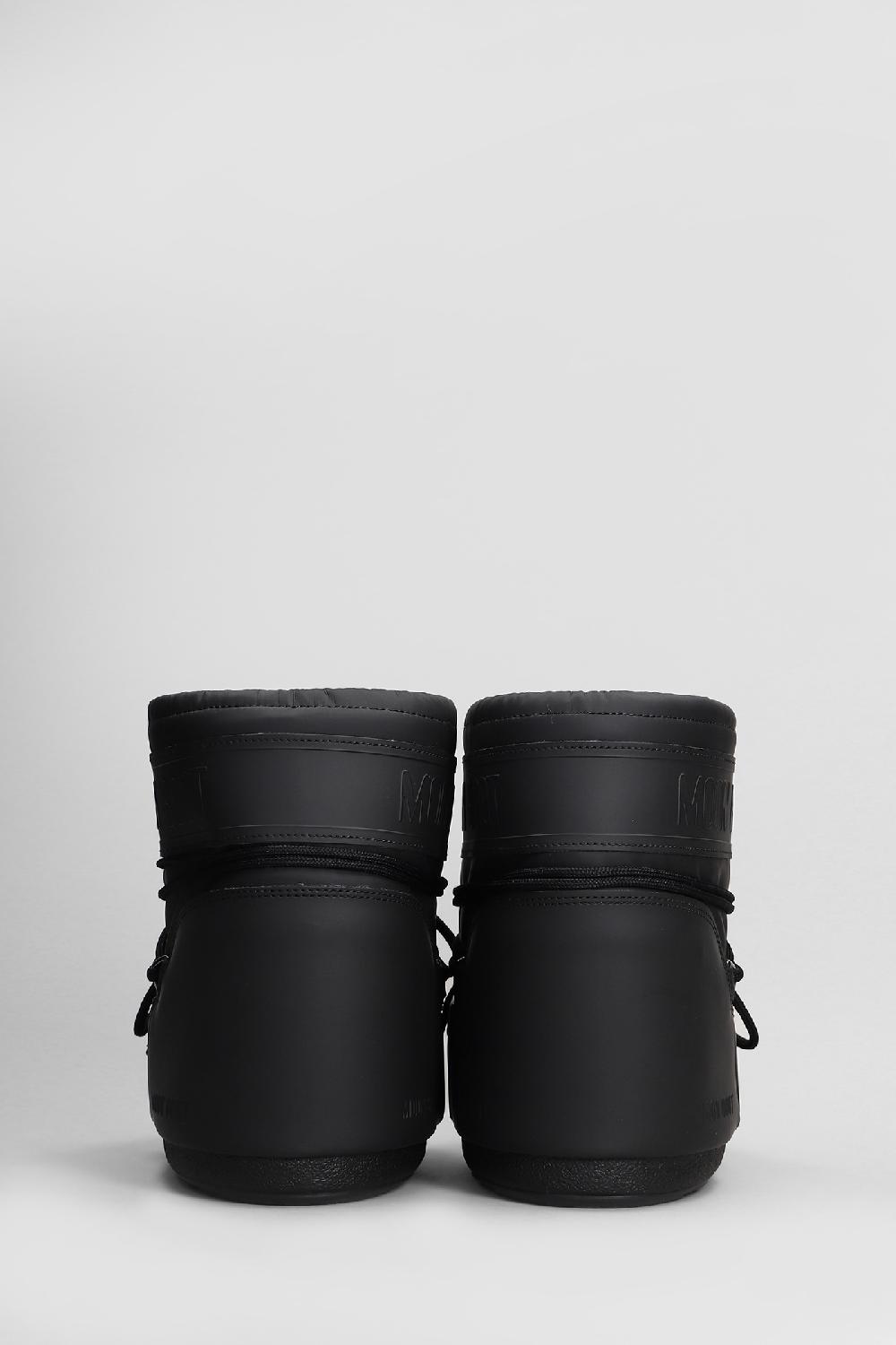Deliberti Moon Boot Tronchetti Tacco Basso Mb Icon Low Rubber In Pvc Nero Cod. 408781 - Deliberti The Luxury Shopping