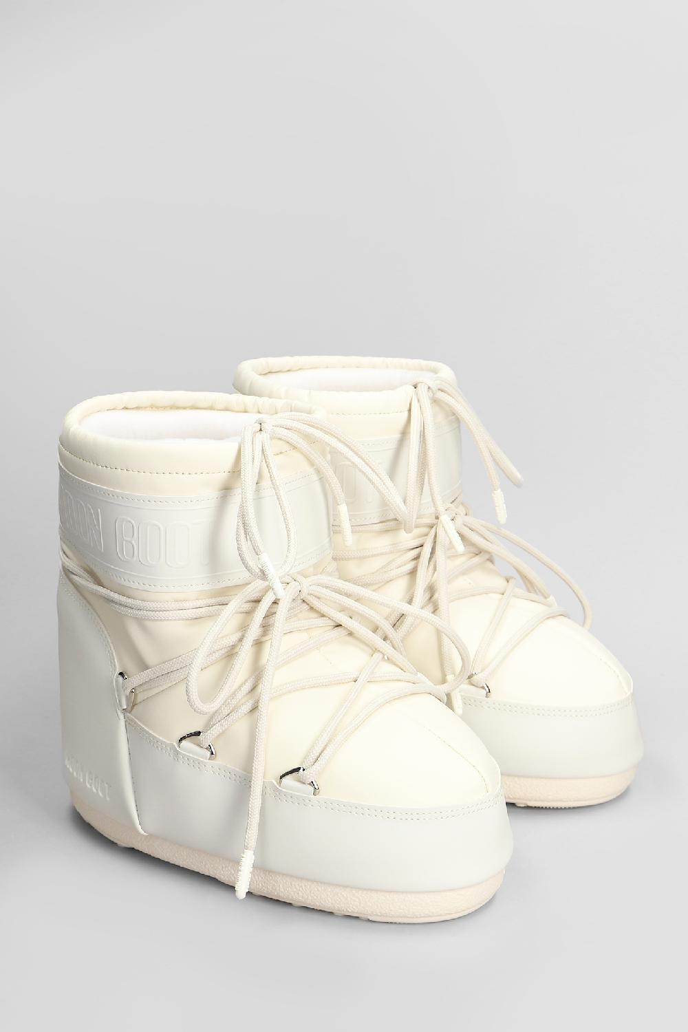 Deliberti Moon Boot Tronchetti Tacco Basso Mb Icon Low Rubber In Pvc Beige Cod. 408794 - Deliberti The Luxury Shopping