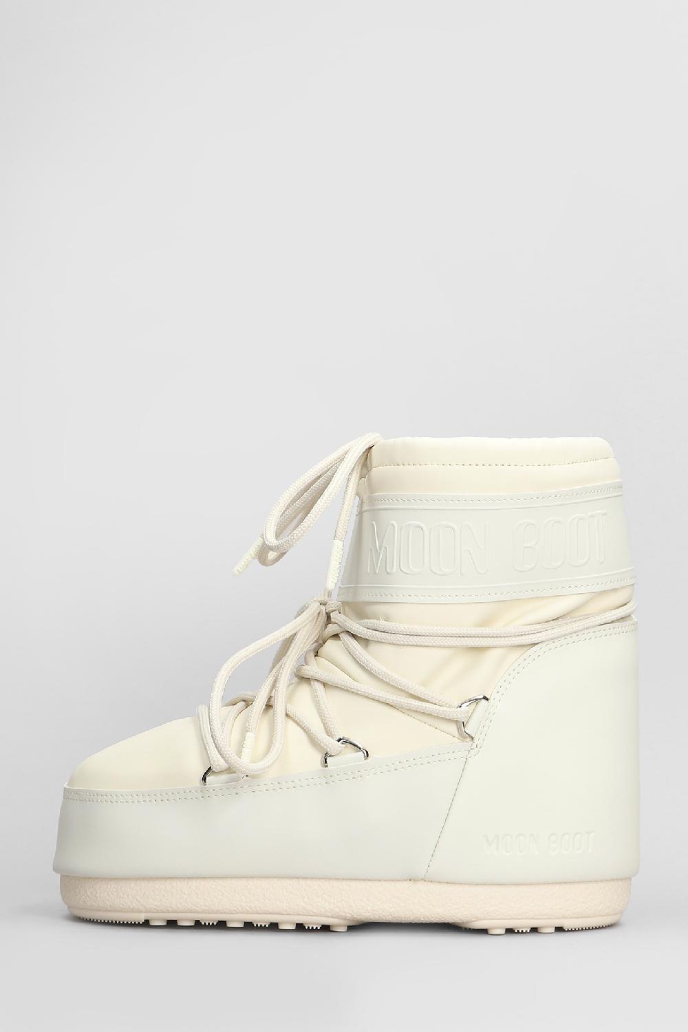 Deliberti Moon Boot Tronchetti Tacco Basso Mb Icon Low Rubber In Pvc Beige Cod. 408794 - Deliberti The Luxury Shopping