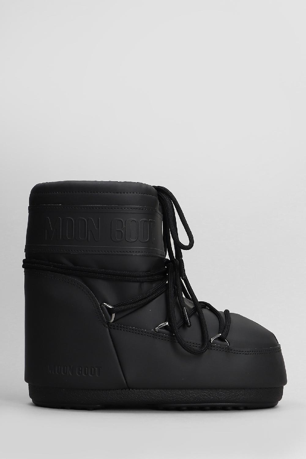 Deliberti Moon Boot Tronchetti tacco basso mb icon low rubber in pvc nero cod. 408781 - Deliberti The Luxury Shopping