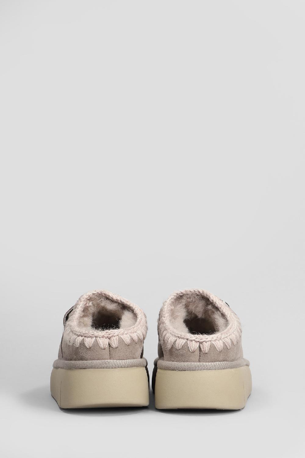 Deliberti Mou Slipper-mule Bounce Clog In Camoscio Beige Cod. 408452 - Deliberti The Luxury Shopping