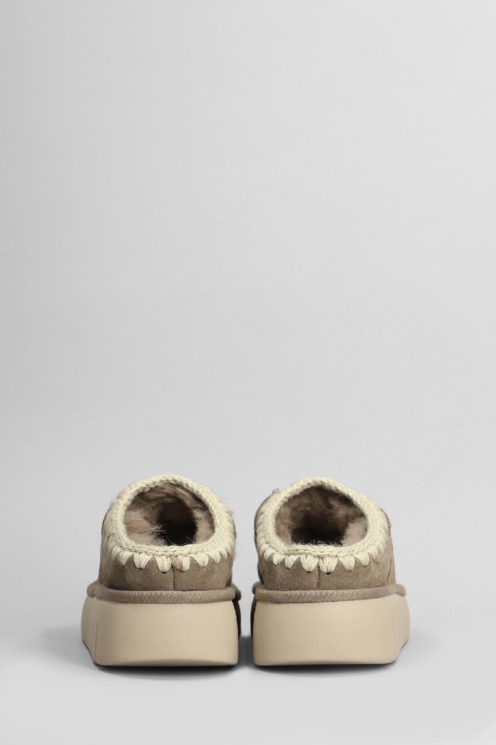 Deliberti Mou Slipper-mule Bounce Clog In Camoscio Grigio Cod. 408451 - Deliberti The Luxury Shopping